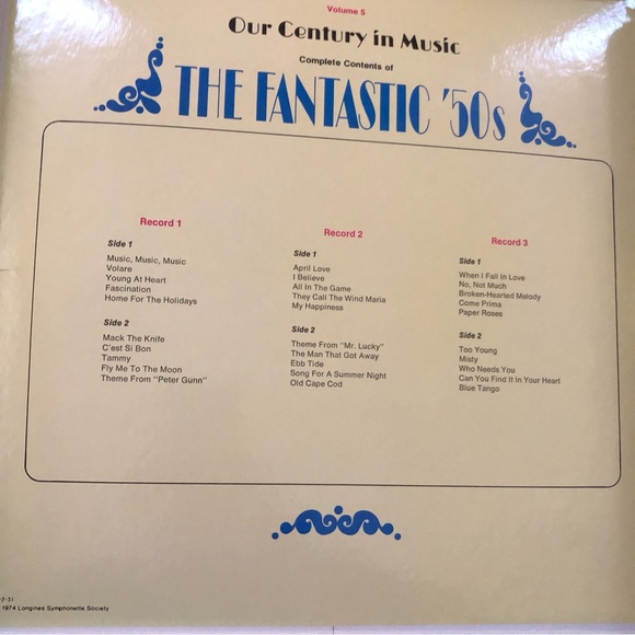 Record Set Bundle of 3 qty boxed record sets - the fantastic 50’s and folk music - Picture 9 of 15